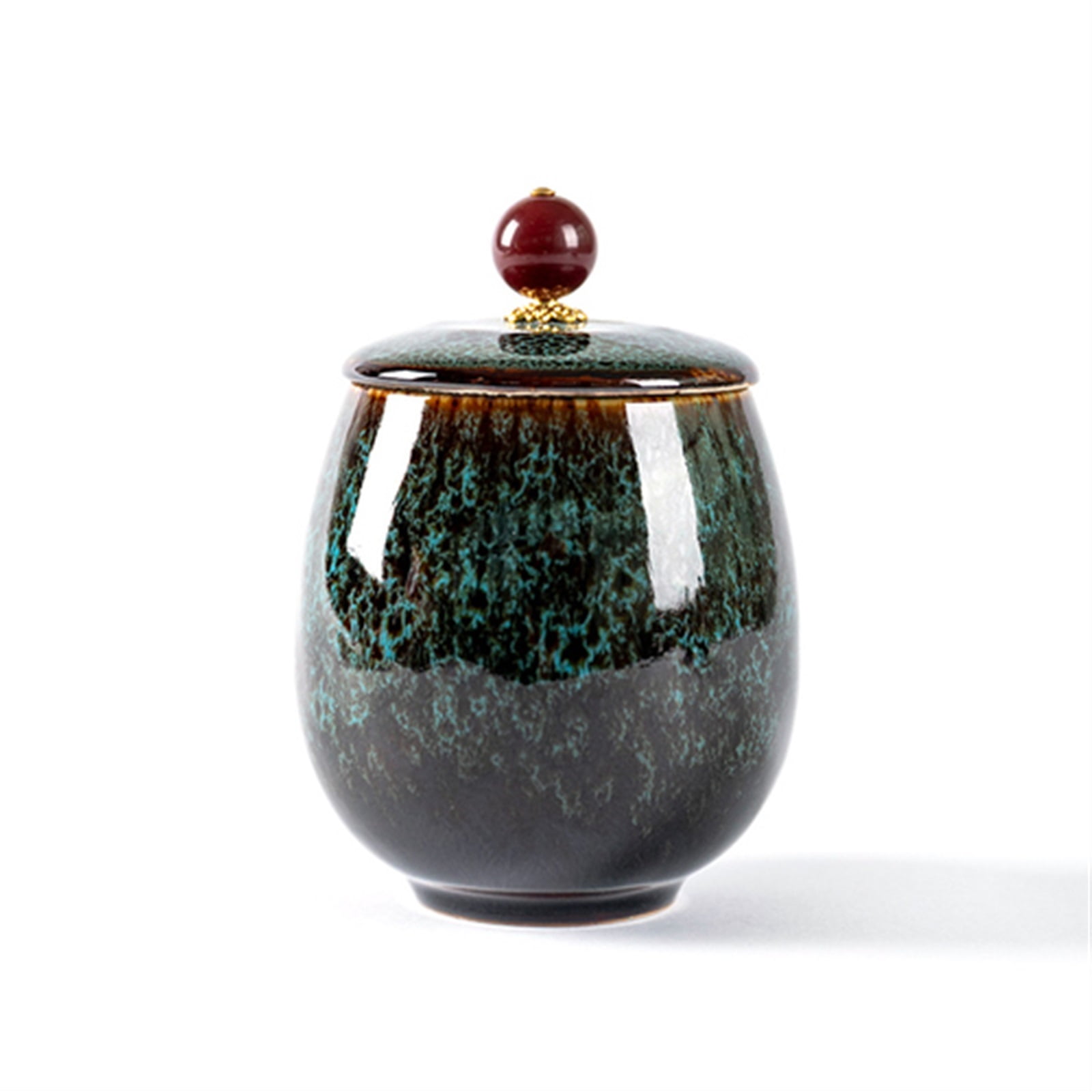 Cremation Urn Funeral Urn For Pet Made In Ceramics Hand Painted Display Burial Urn At Home Or In Niche At Columbarium
