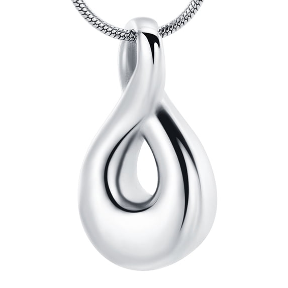 Cremation Urn Necklace for Ashes Stainless Steel Memorial Ash Pendant Keepsake Jewelry for Mom/Dad/Sister/Brother/Grandparents