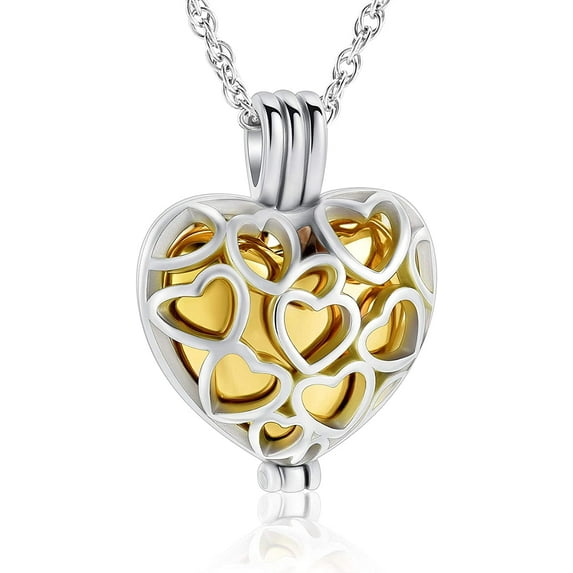 Cremation Urn Necklace for Ashes Tree of Life Locket Mini Keepsake Ashes Hollow Pendant Heart Cremation Keepsake Memorial Ash Jewelry for Women