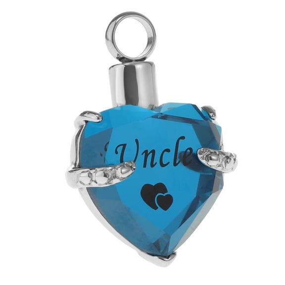 Cremation Urn Necklace for Urn Jewelry Memorial Pendant- son grandpa grandma