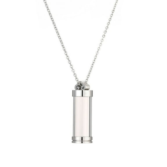 Cremation Urn Pendant Necklace Adjustable Chain Pet Memorial Keepsakes Locket