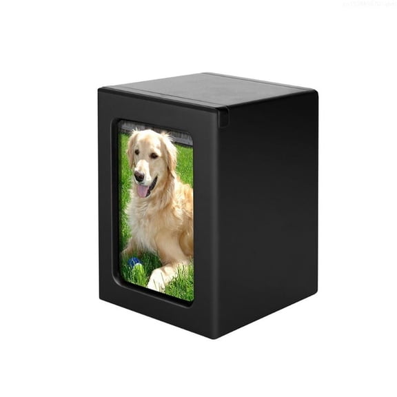 Cremation Urn Pet Cinerary Casket Memorial Box Ashes Funerary Animals Pet Cats Dogs Funeral Supply Can Place Photo 85AC