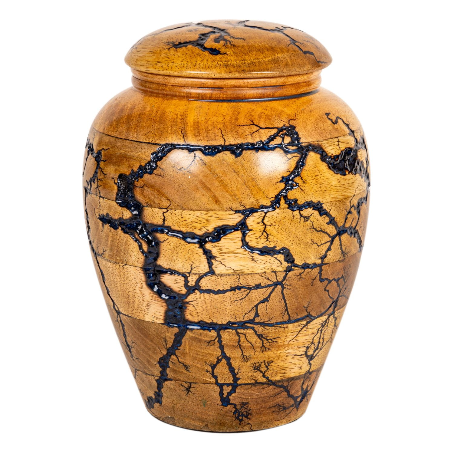 Cremation Urn for Adult Human Ashes - Handcrafted Funeral Memorial Urn
