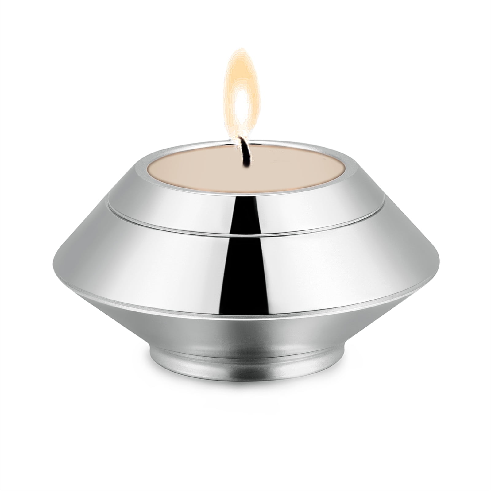 Cremation Urn for Human Ashes Stainless Steel Candle Ash Holder Keepsake Urn for Ashes Candlestick Mini Funeral Urns for Pet Ashes,Customize