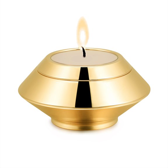 Cremation Urn for Human Ashes Stainless Steel Candle Ash Holder Keepsake Urn for Ashes Candlestick Mini Funeral Urns for Pet Ashes,Customize
