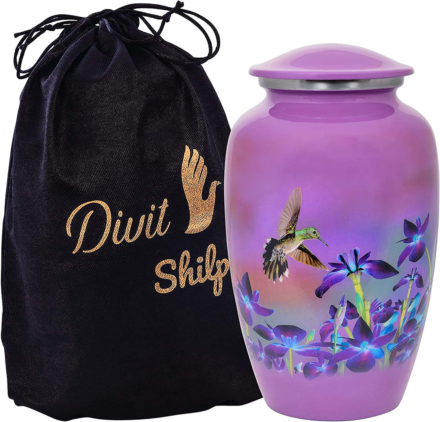 Cremation Urn for Human Ashes with Satin Bag, for Adults up to 200 lbs ...