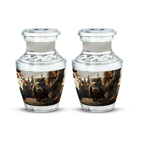 Cremation Urns For Human Ashes Adult Male - Keepsake Urns For Human Ashes - Funeral Urns For Human Ashes Adult - Urns For Mom & Urns For Dad - Small Decorative Urns - Cremation Urn (Size-3Inch,2Pcs)