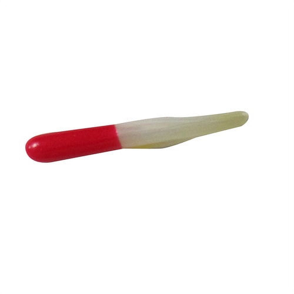 Creme 1.5" Mini Tail Tube Lures, Red & White, 15 Count