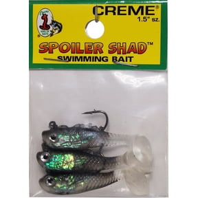 Creme 1.5" Spoiler Shad Swim Bait Soft Plastic Lure