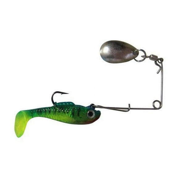 Creme 1.5" Spoiler Spin Shad Lure, Firetiger