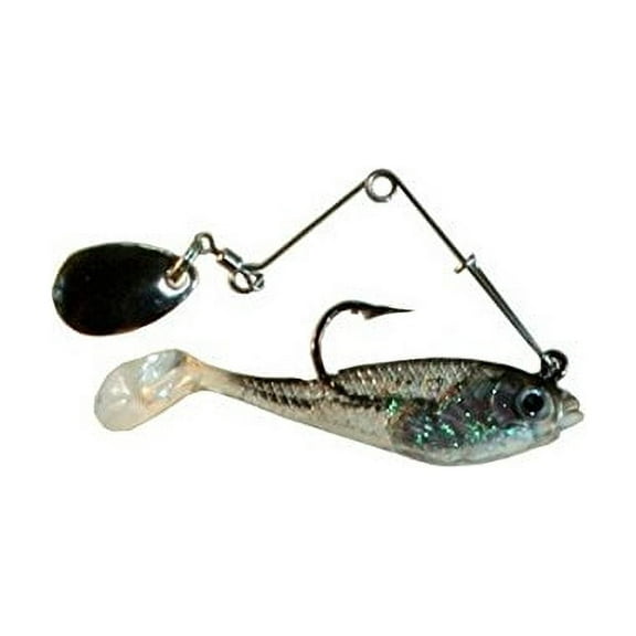 Creme 1.5" Spoiler Spin Shad Swim Bait Lure, Black Back