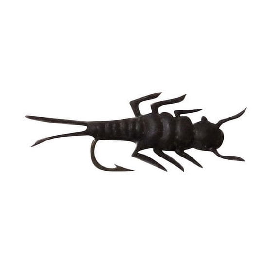 Creme 1" Ultra Sharp Trout Bugs Lure, Black Stonefly Nymph