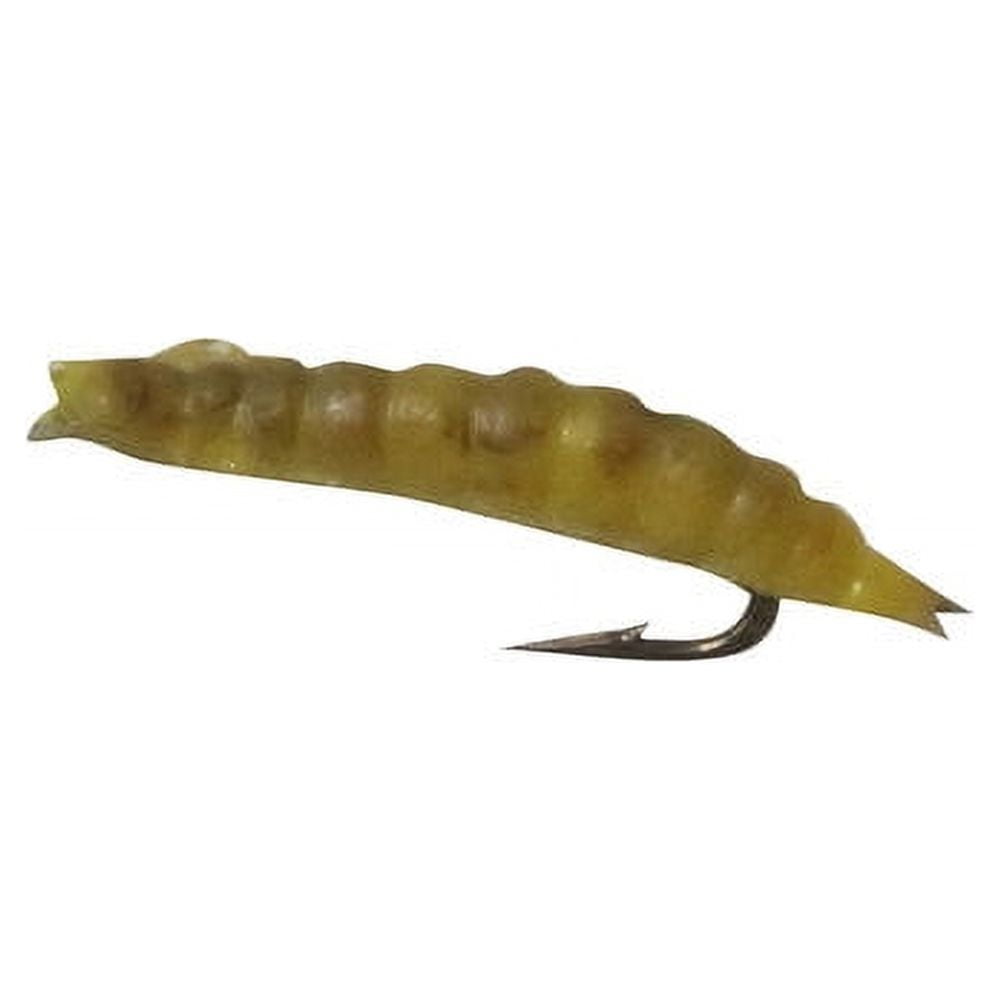 Creme 1" Ultra Sharp Trout Caddis Worm Lure, Brown