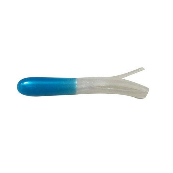 Creme 2" Maxi Tail Lure, Blue & Pearl, Super Size
