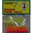 thumbnail interactive-video image 1 of Creme 2" Rigged Twirl Tail Lure, Pink & Chartreuse, 1/32 oz., 6 Count, 1 of 2