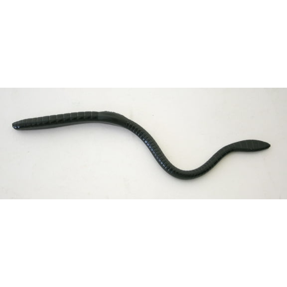 Creme 303-99 Scoundrel Soft Plastic Worm 8" Un-Rigged Black 12 Per Pack