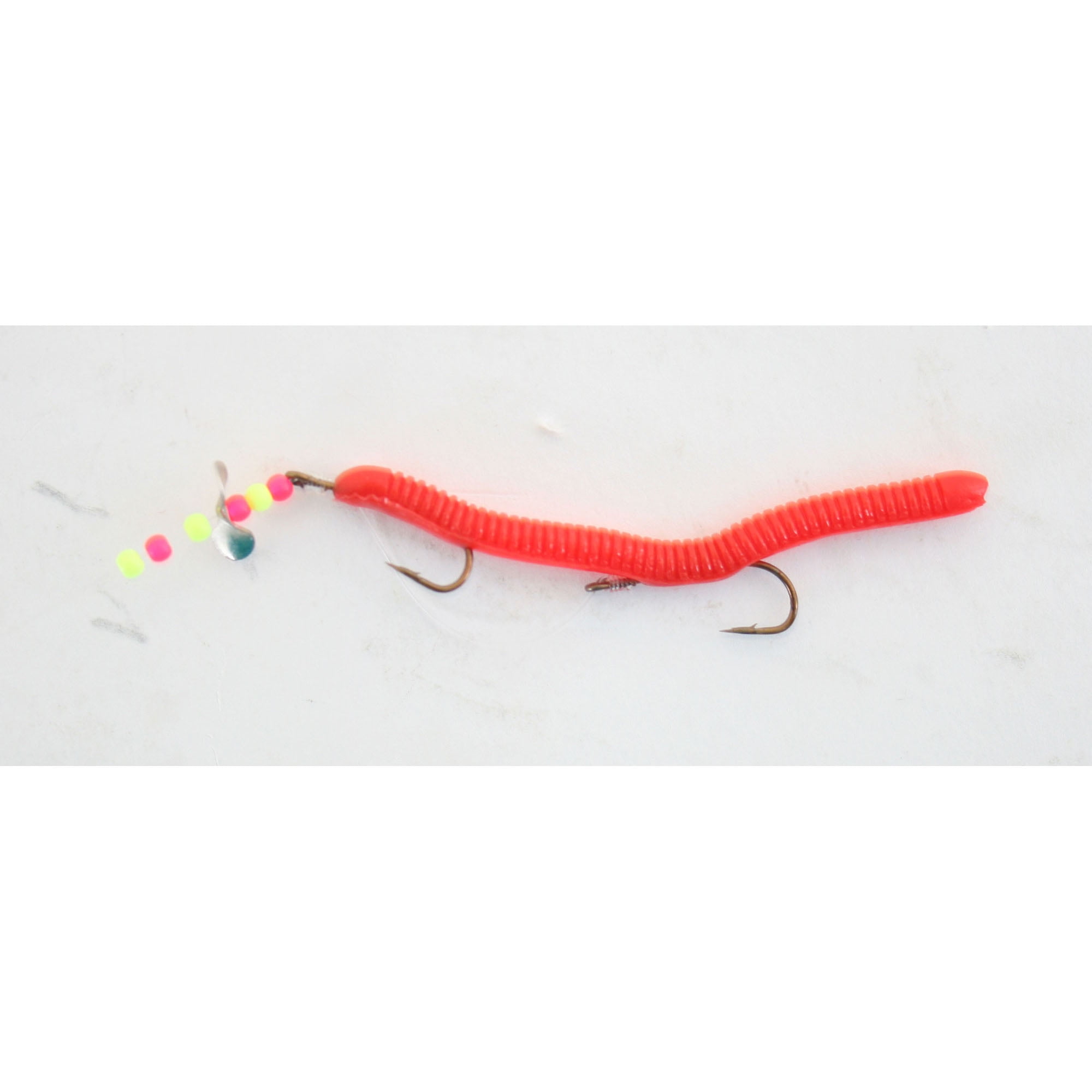 Creme 802-1 Angle Fly Rod Worm Red 2.25 Fishing Sinkbait Freshwater Lure 