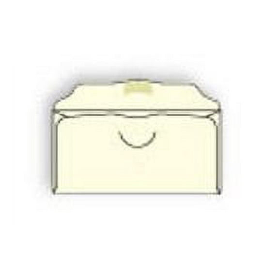 Creme Colored Church Offering Envelopes, 3-1/8" x 6-1/4", Prism® Pastel Sulphite (FSC Certified), 20 lb, Vellum Finish, Side Seams, Half Circle Die Cut, Scalloped Flap - Box of 1,000 Envelopes