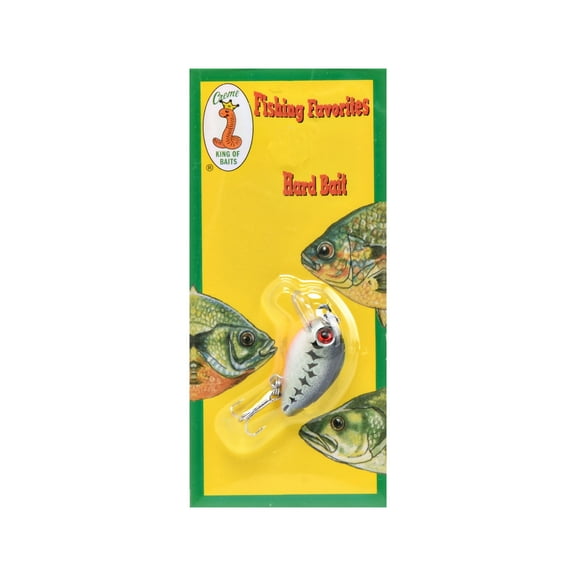Creme Lure Ultra Light Crank Bait Fishing Lures for Panfish with Gray Back Shad Pattern