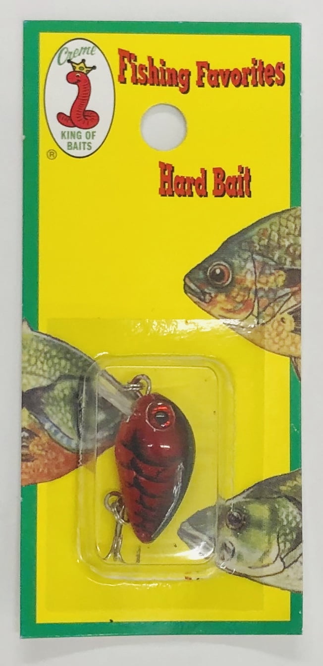 creme fishing lures Creme Ultra Light Crankbait Lure - Red Craw