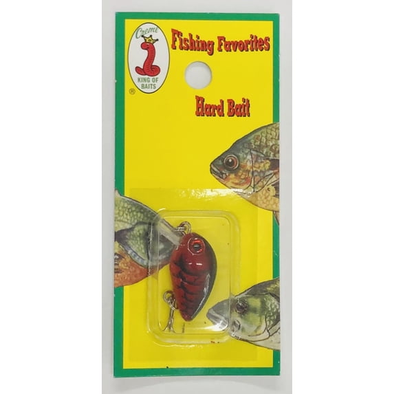 Creme Lure Ultra Light Crankbait Fishing Lures for Panfish & Red Craw