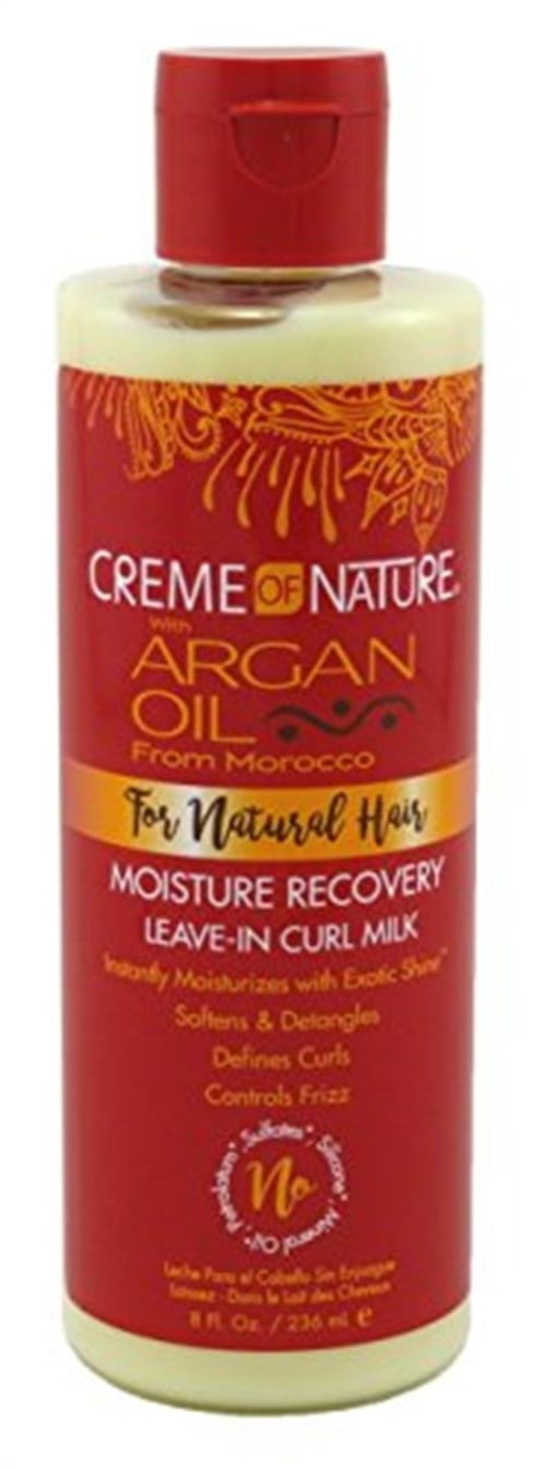 Creme Of Nature Argan Curls Argan Buttermilk Leave In Hair Milk, 8 Oz., Pack of 6