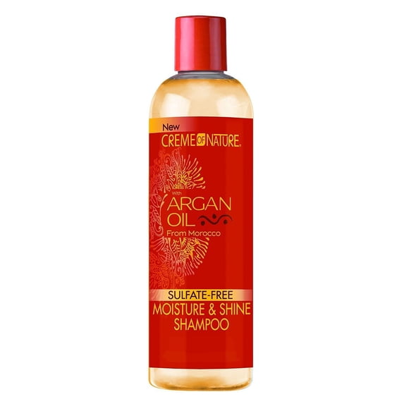 Creme Of Nature Argan Oil Moisture Shine Shampoo Sulfate Free, 12 Oz., Pack of 12