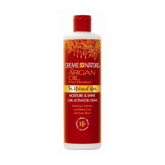 Creme Of Nature Argan Oil Moistureshine Curl Activator Cream, 12 Oz.,2 packs