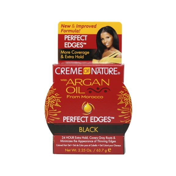Creme Of Nature Argan Oil Perfect Edges Black 2.25 Ounce (3 Pack)