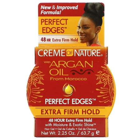 Creme Of Nature Argan Oil Perfect Edges Extra Hold, 2.25 Oz., Pack of 2