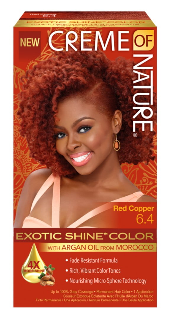 Creme Of Nature Color #6.4 Red Copper Exotic Shine (Pack of 2)