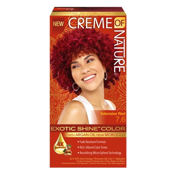 Creme Of Nature Color #7.6 Intense Red Exotic Shine (Pack of 2)