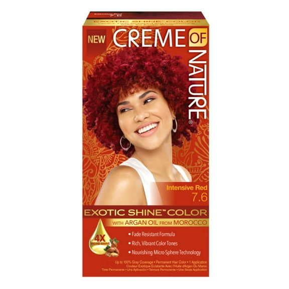 Creme Of Nature Color #7.6 Intense Red Exotic Shine (Pack of 3)