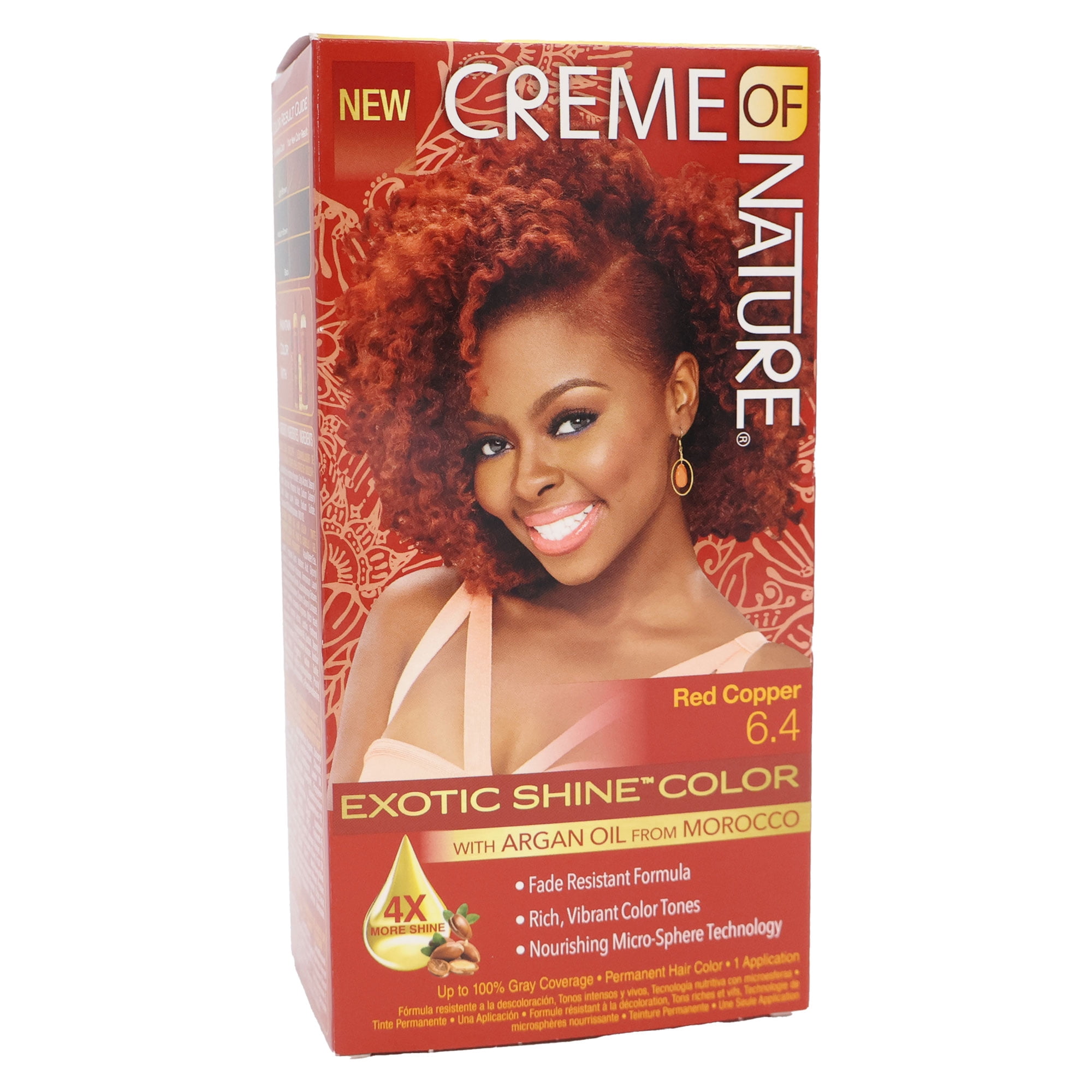 Creme Of Nature Gel Hair Color Red Copper, Pack of 2