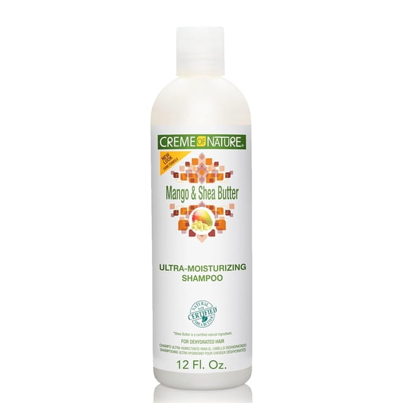 Creme Of Nature Ultra Moisturizing Shampoo, Mango and Shea Butter, 12 Oz, 3 Pack