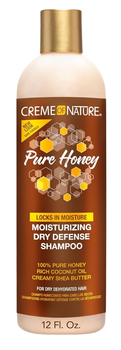 Creme Of Nature Pure Honey Shampoo 12oz (Dry Defense) (Pack of 3)