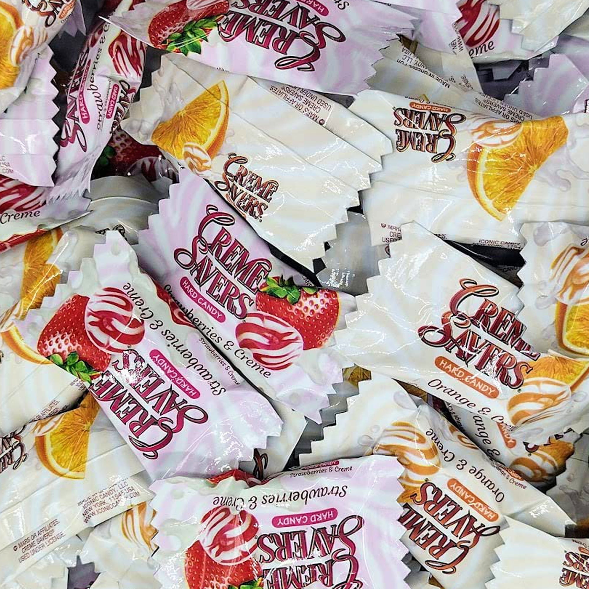 Creme Savers Mix Orange and Strawberries 2lb Bag