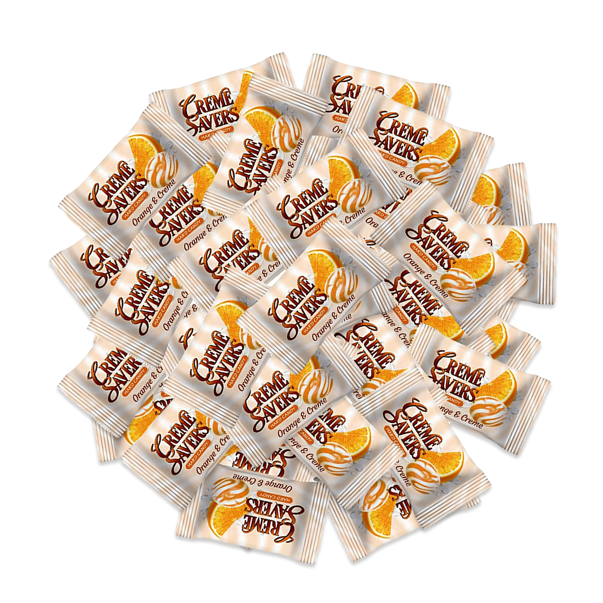 Creme Savers Orange Candy Bulk 1LB Bag of Orange Cream Savers Cream