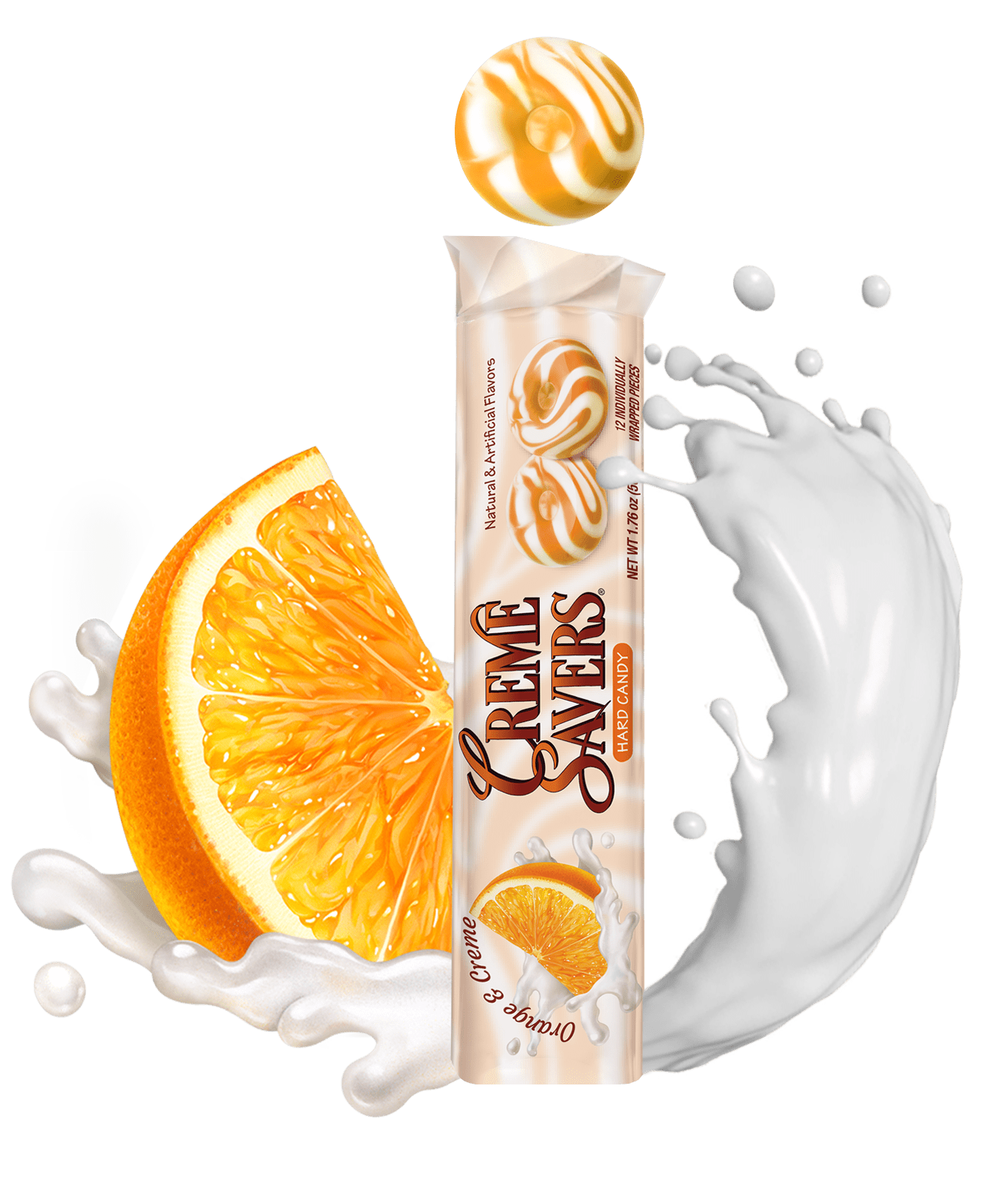 Creme Savers Orange & Creme 1.76 oz. Roll