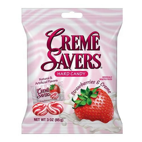Creme Savers Strawberries & Creme Hard Candy 6.25 oz