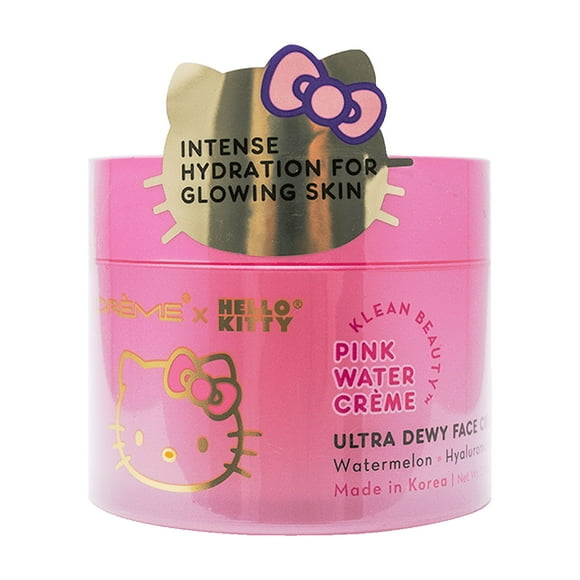 The Creme Shop, Klean Beauty Hello Kitty Ultra-Dewy Facial Moisturizer Cream for All Skin Types, 3.88 oz