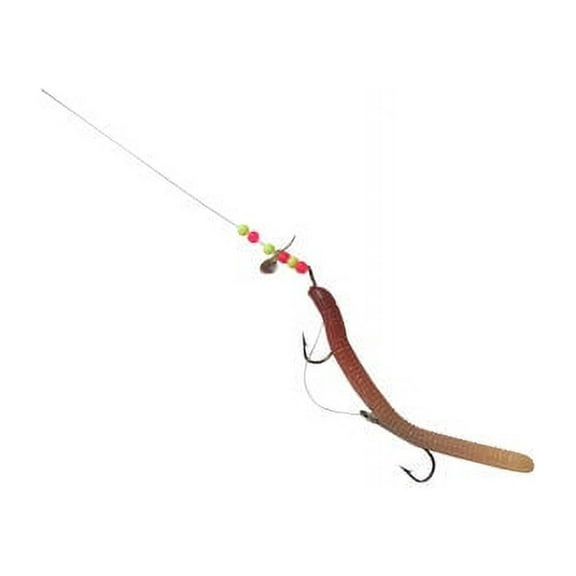 Creme Trout Angle Worm Rig Lure, Live Color