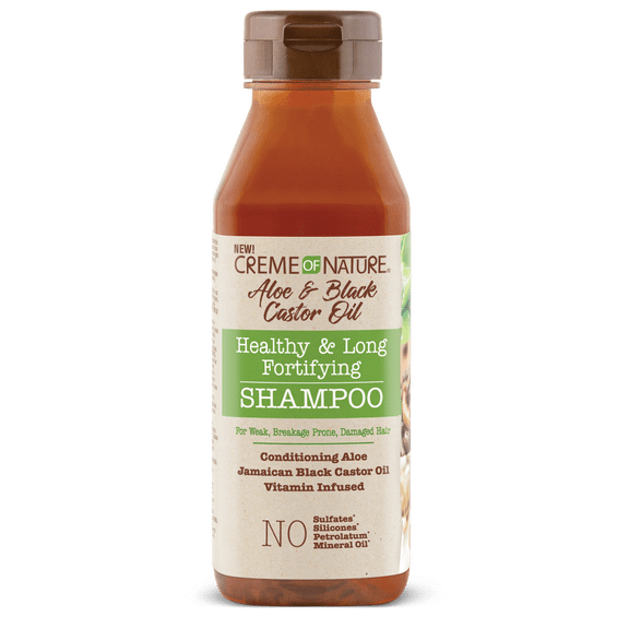 Creme of Nature Aloe & Black Castor Oil Healthy & Long Fortifying Shampoo 12 oz.