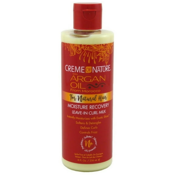 Creme of Nature Argan Oil Leave-in Hair Milk 8 oz (Pack of 4)