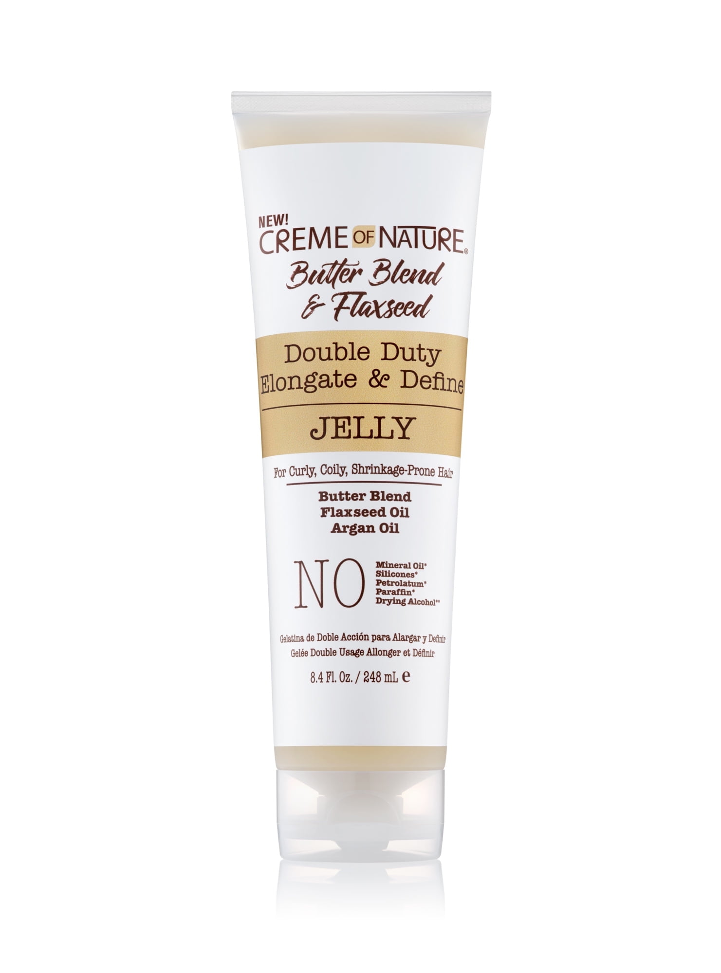 CREME OF NATURE Butter Blend & Flaxseed Double Duty Elongate & Define Jelly (8.4oz) CREME OF NATURE Butter Blend & Flaxseed Double Duty Elongate & Define Jelly (8.4oz)
