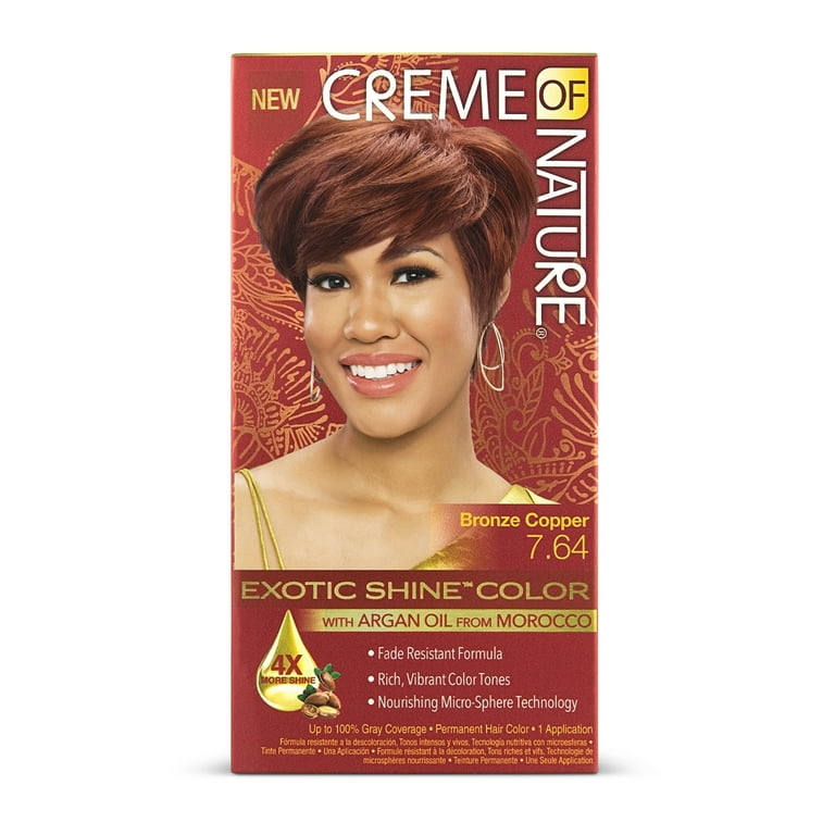 Creme of Nature Shine Color 7.64 Bronze Copper Permanent Hair