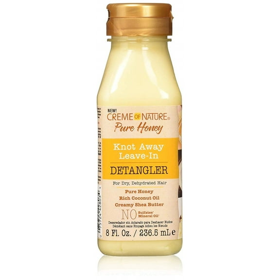 Creme of Nature Knot Away Leave-In Detangler Pure Honey 8 oz (Pack of 2)