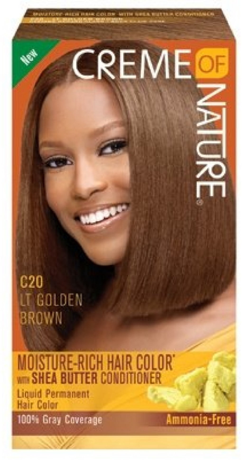 Creme of Nature Liquid Hair Color, Golden Brown 7 oz (Pack of 6