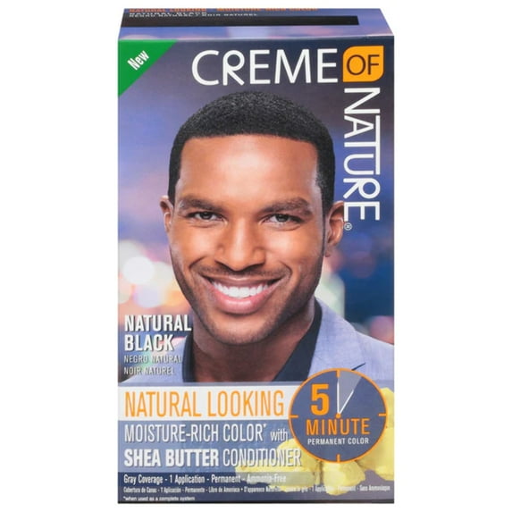 Creme of Nature Moisture Rich Liquid Hair Color for Men #1 Natural Black