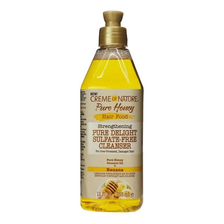 CREME OF NATURE Pure Honey Hair Food Pure Delight Sulfate Free Cleanser (12oz) CREME OF NATURE Pure Honey Hair Food Pure Delight Sulfate Free Cleanser (12oz)